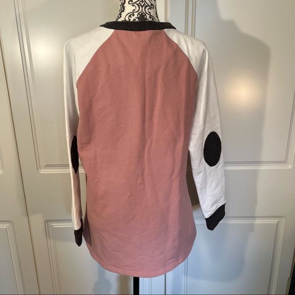 Daisy Mae Super Soft Cozy Baseball Style Pullover Sweater NWT Women's size XL - Picture 5 of 9